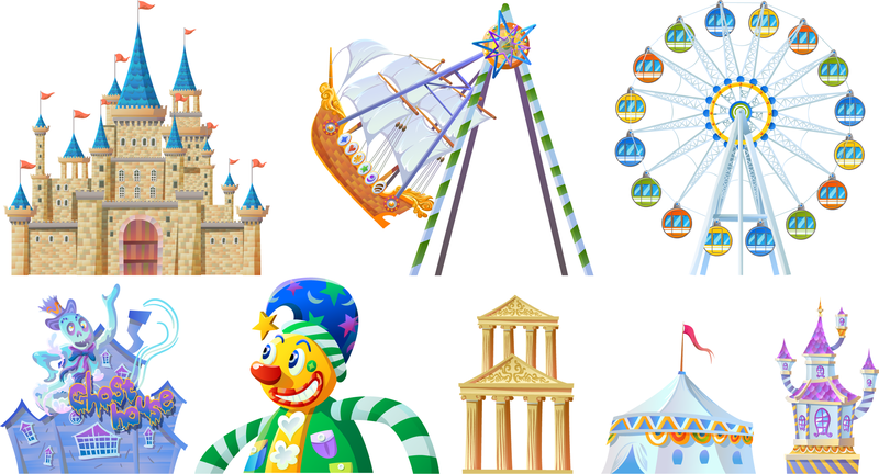 Vector de parque infantil Vector de parque infantil