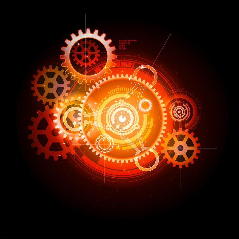 Gear Theme Abstract Illustration Vector Download