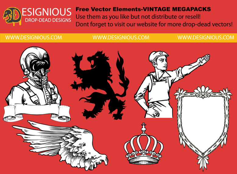 Conjunto de ilustración de insignia vintage Conjunto de ilustración de insignia vintage