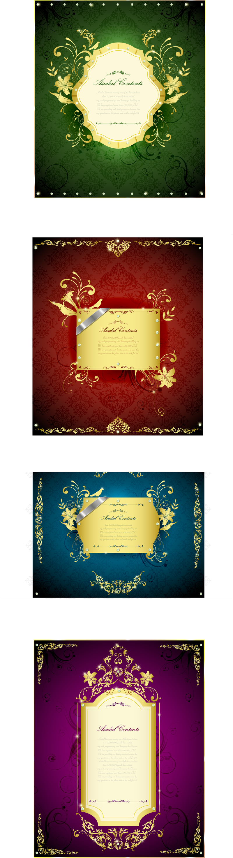 Gorgeous Gold Lace Border Vector 3