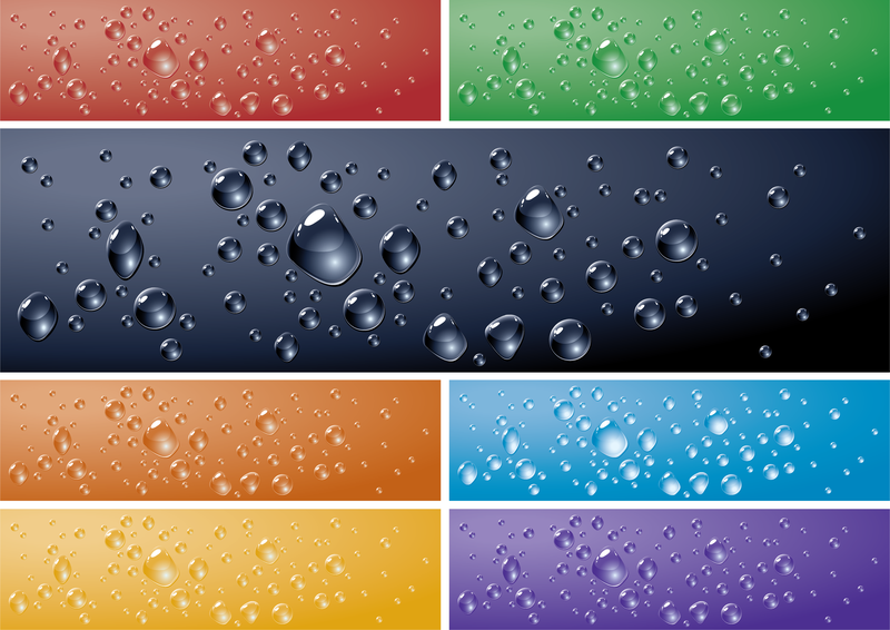 Crystal Clear Water Drops 02 Vector Crystal Clear Water Drops 02 Vector