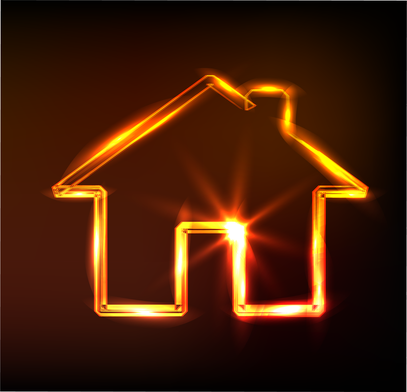 Glare Small House Vector