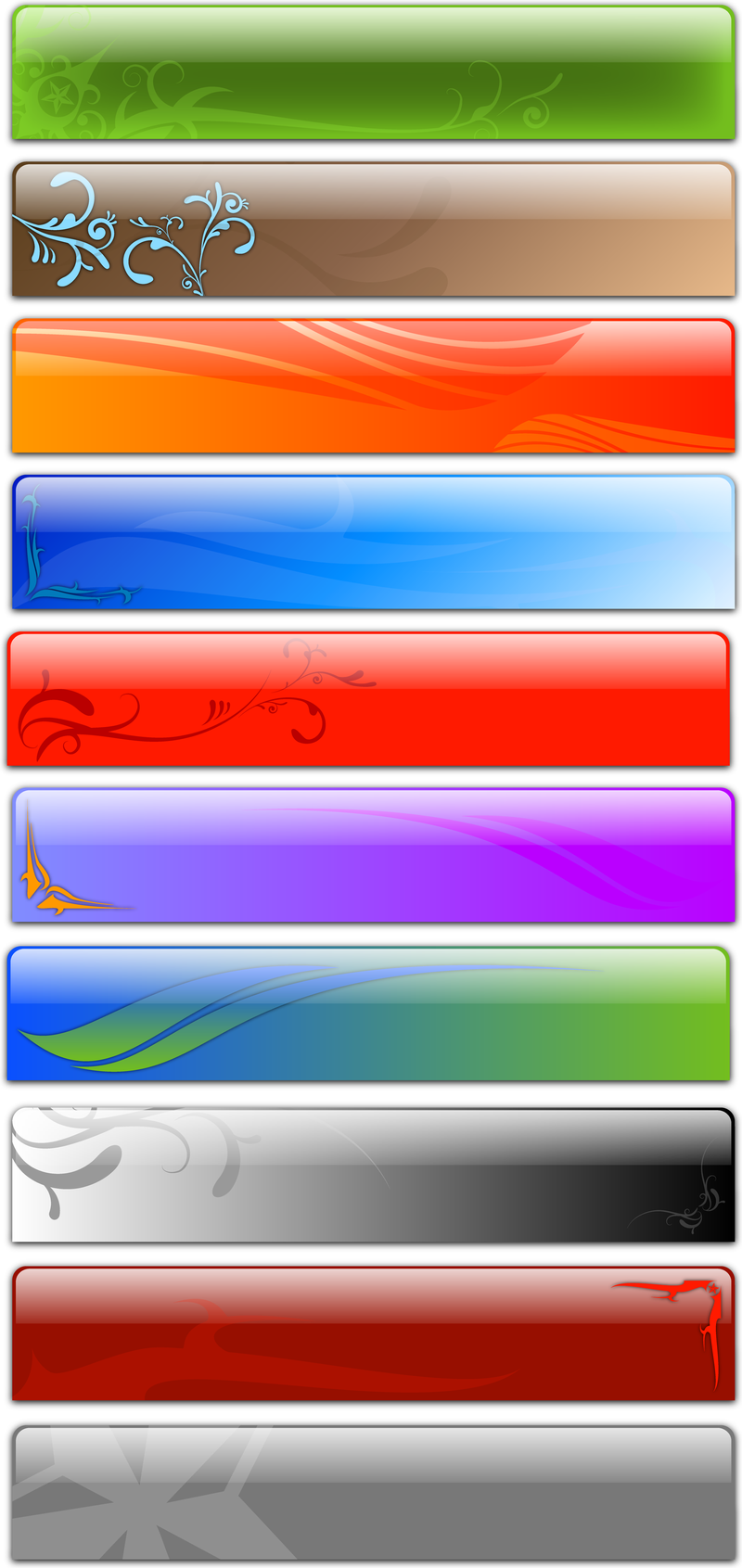 Download Free Vector Glass Header Designs Fancy 2 - Vector Download