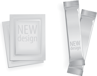 Vector de modelo de embalaje blanco 02