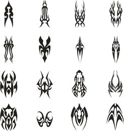 Conjunto de vetores de tatuagem 1