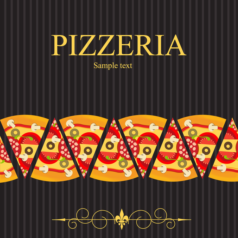 Pizza Illustrator 04 Vector