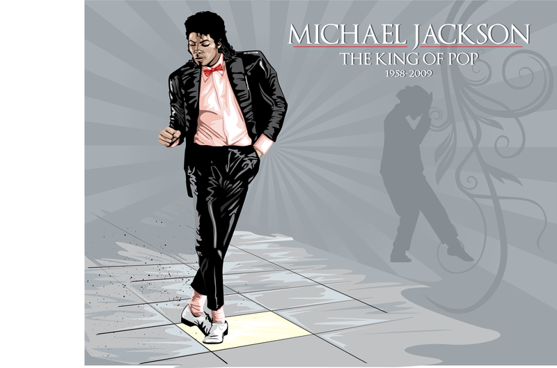 Diseño de ilustración de Michael Jackson
