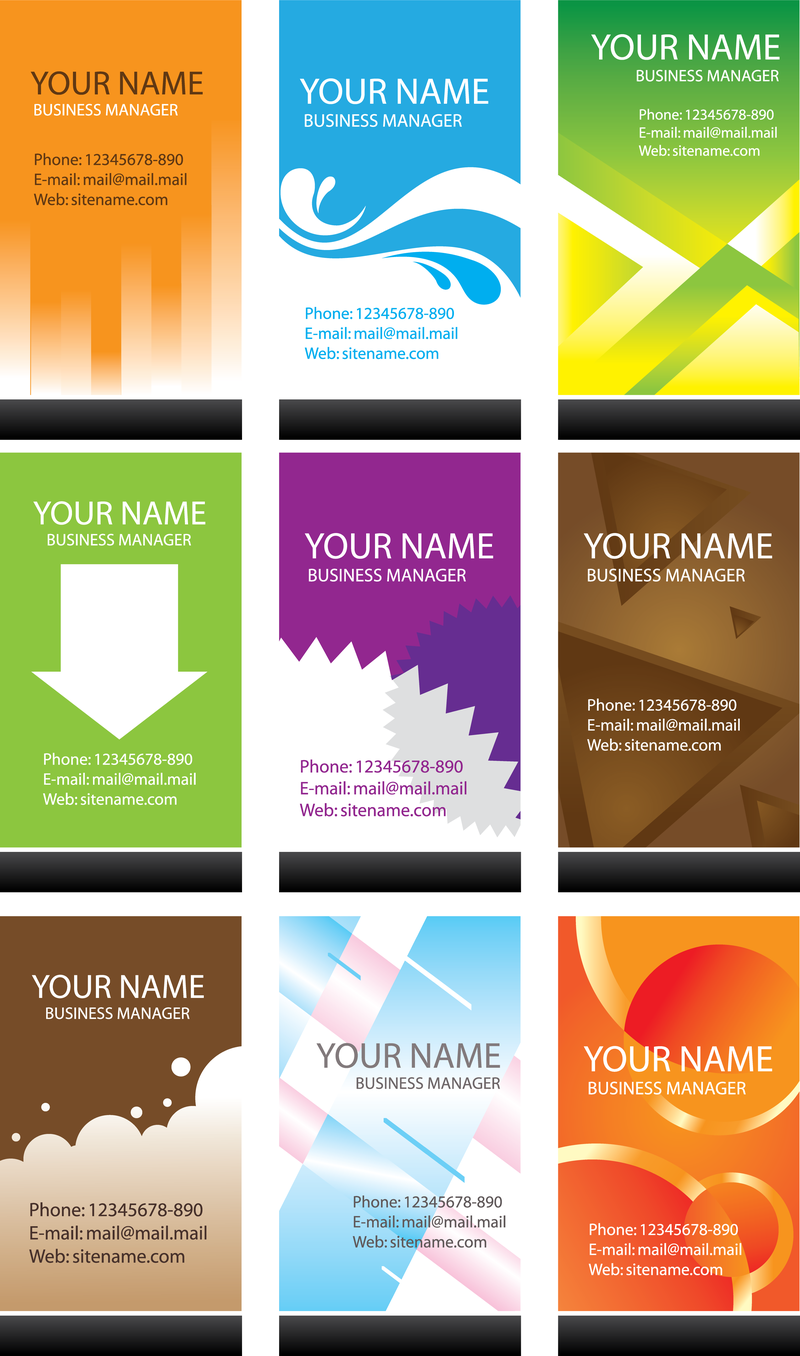 how to download a template and make a business card