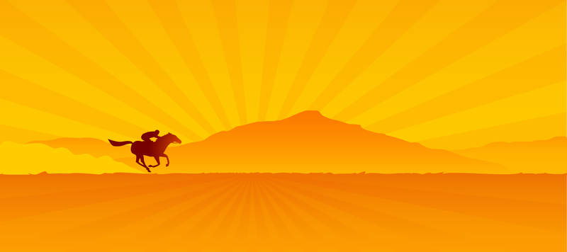 Sunset Vector Equestrian Sunset Vector Equestrian