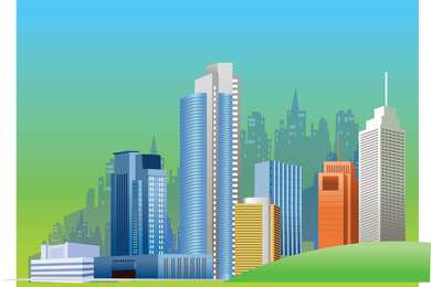 Stadt Skyline Vektorgrafiken