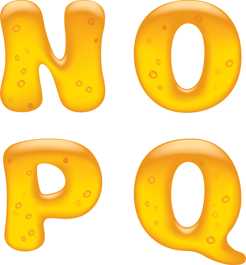 Vector de letras hermosas