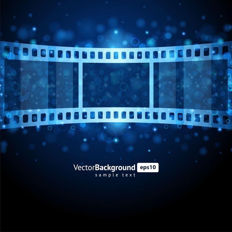Blauer Film-Negativ-Vektor
