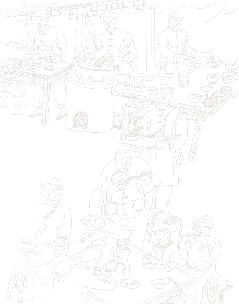 Alter chinesischer Nahrungsmittelkultur-Vektor