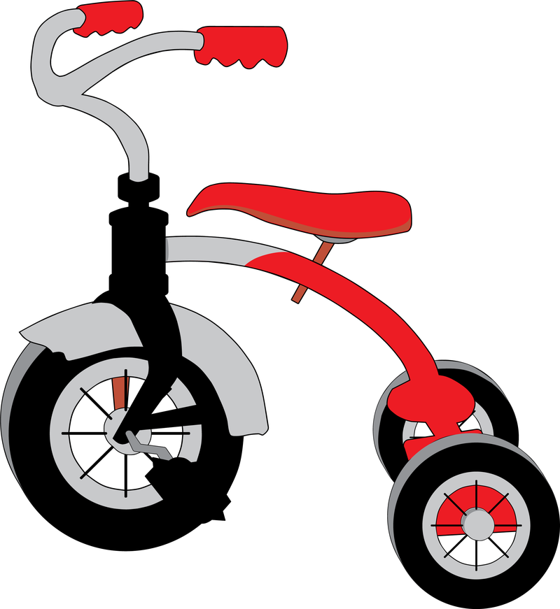 Gráficos vectoriales de triciclo