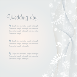 Hochzeitsschablonen-Vektor