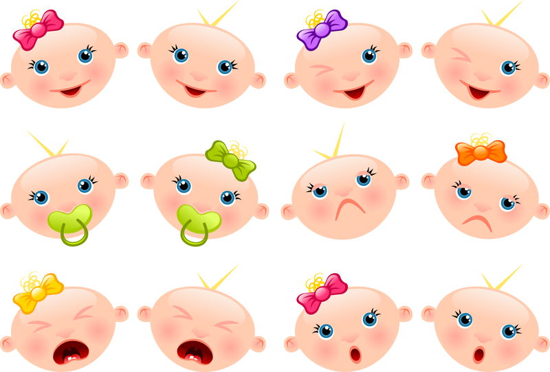 Cute Baby Picture Clip Art - Vector download