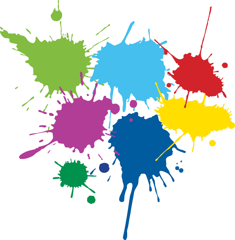 Vector de graffiti de gotas de tinta de color