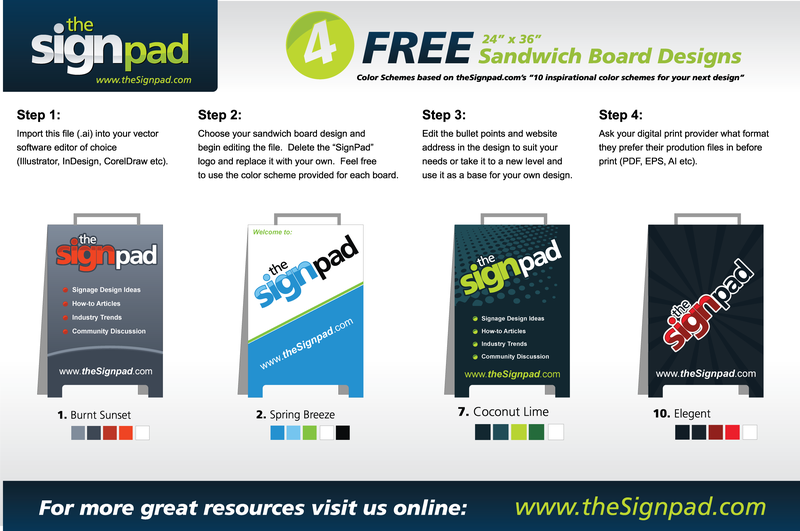 4 Free Sandwich Board Design Vectors 3