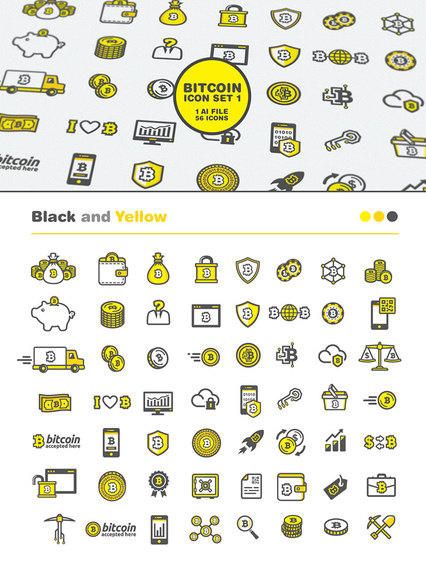 56 Conjunto de iconos de Bitcoin 56 Conjunto de iconos de Bitcoin