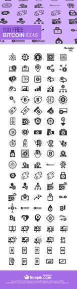 100 Bitcoin Icon Collection 100 Bitcoin Icon Collection