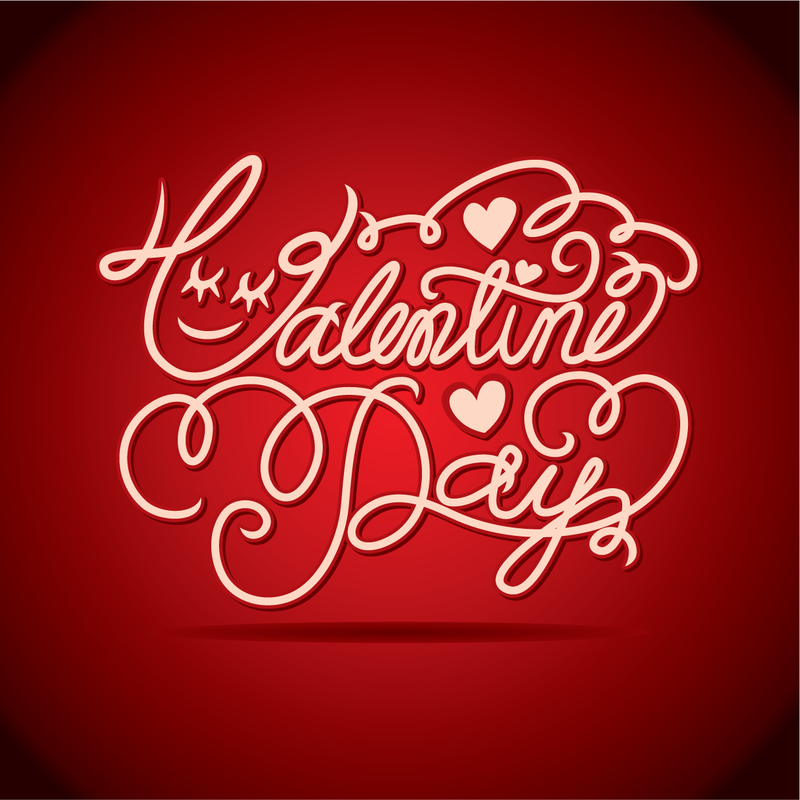 Valentine Wordart Hintergrund