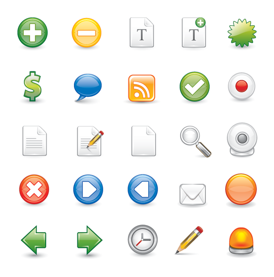 vector icons 3d