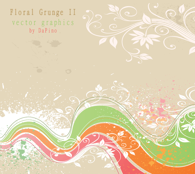 Floral Grunge II Vector Graphics Floral Grunge II Vector Graphics