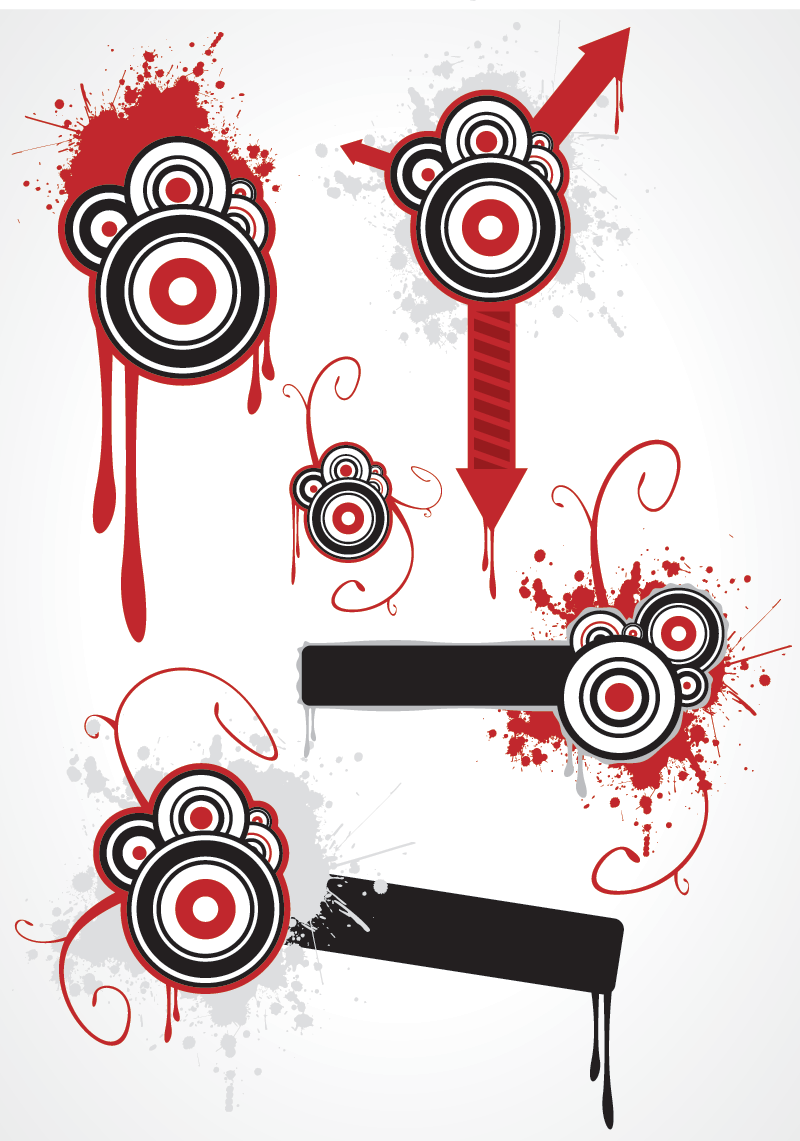 Descarga Vector De Objetos Vectoriales Grungy