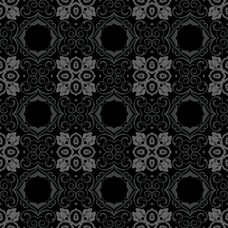 Dark floral pattern design