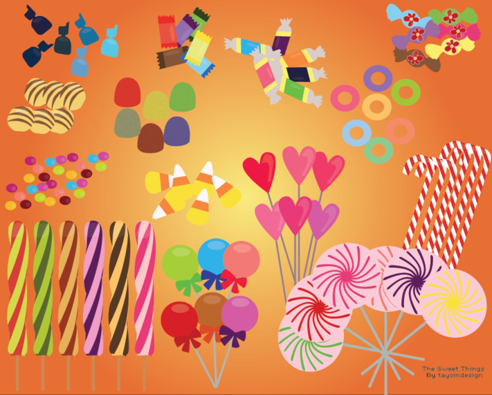 Candy free vectors Candy free vectors