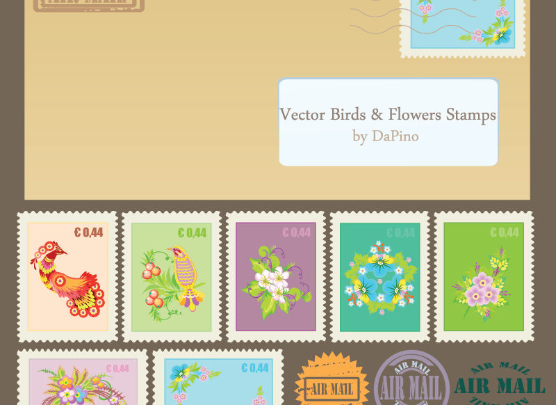 Vektor Briefmarken Bilder - Download