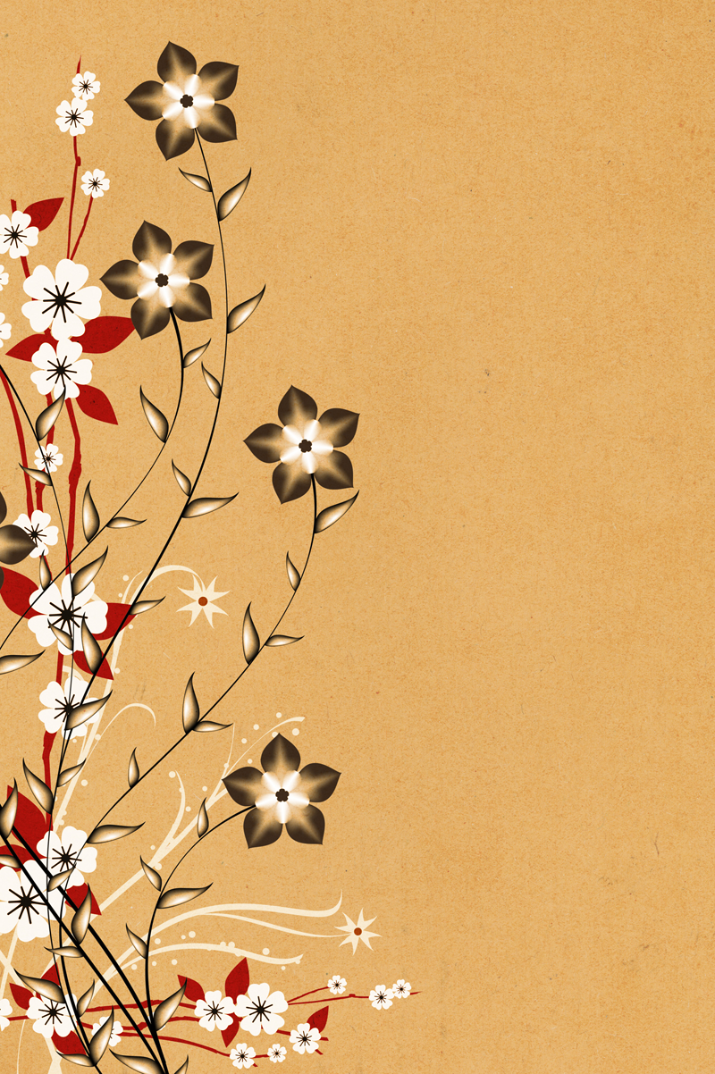 China Dream Floral Background