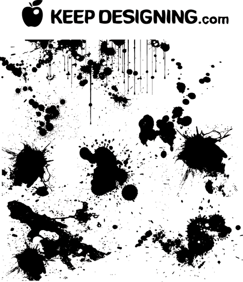 Grunge Paint Splatter Vectors Free Vector Download