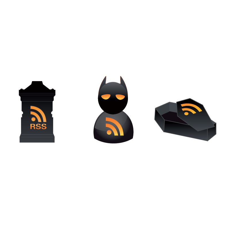 3 Vector Halloween RSS Icons