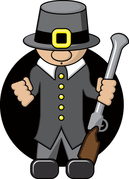 Cartoon pilgrim illustration - Vector download