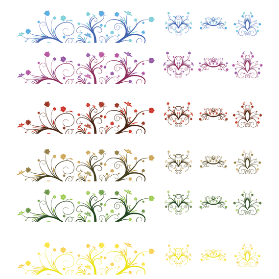 Curly Leaves Ornament Vector Curly Leaves Ornament Vector
