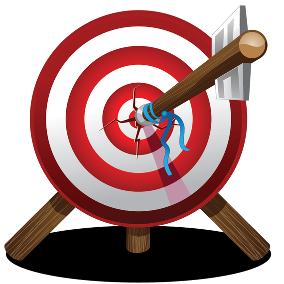 Arrow On Target Bullseye - Vector Download