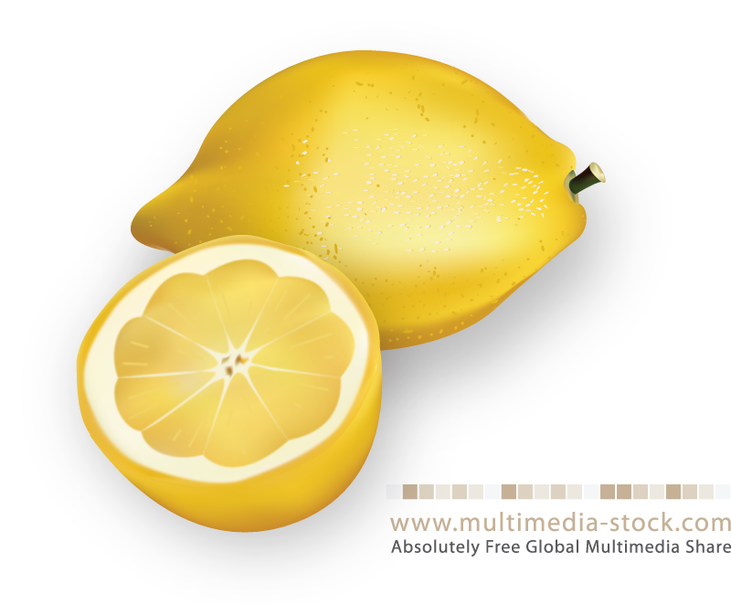 Ilustración de limón amarillo