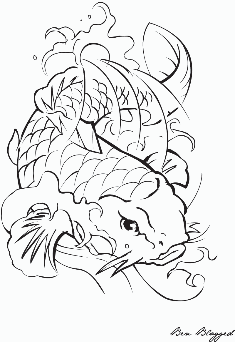 Vector libre de peces Coi