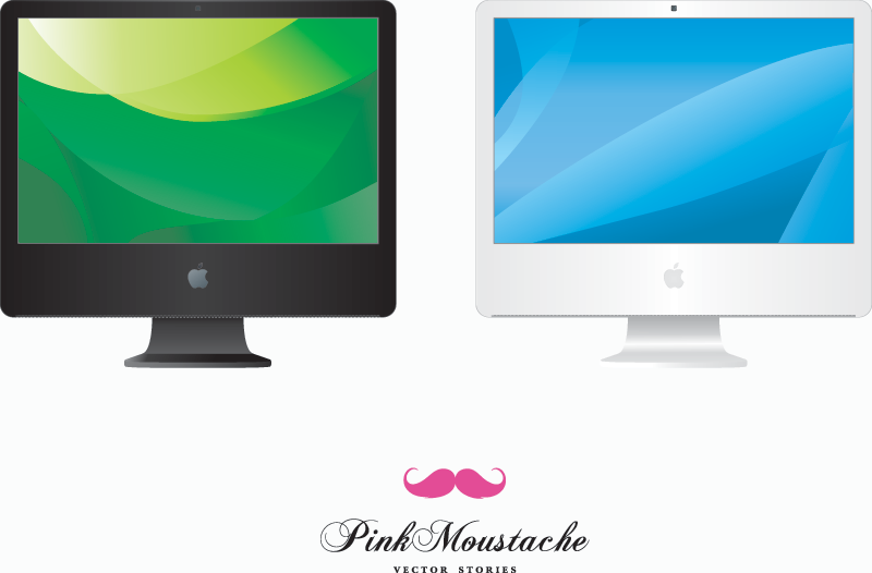 Iconos de vectores iMac Iconos de vectores iMac