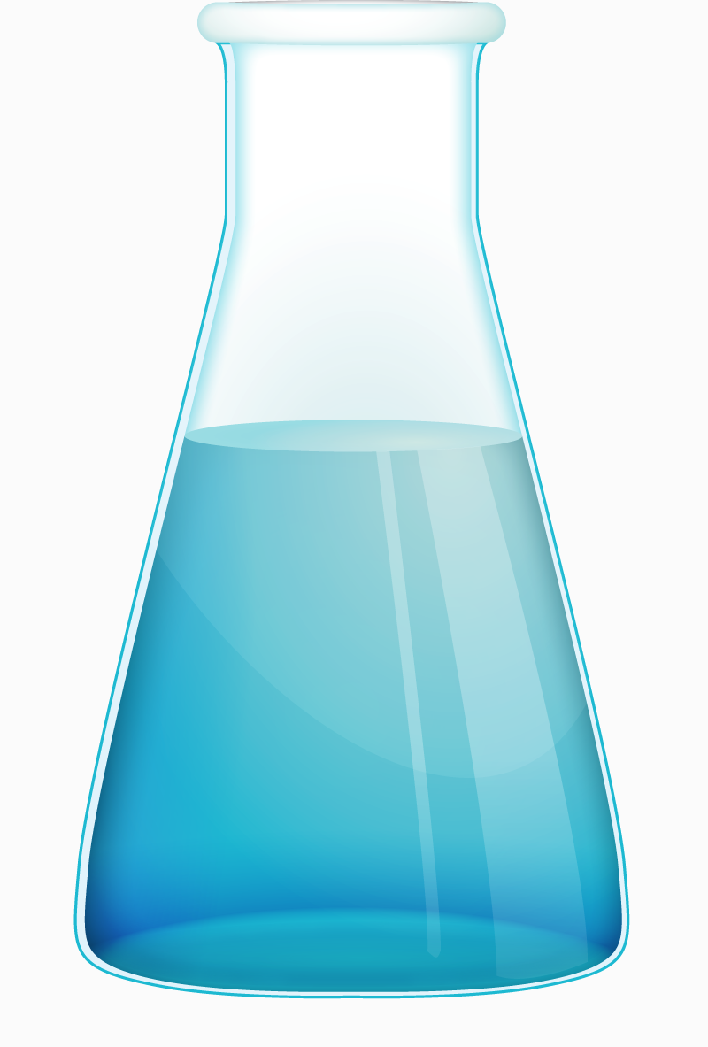 Icono de vector de matraz de química gratuito
