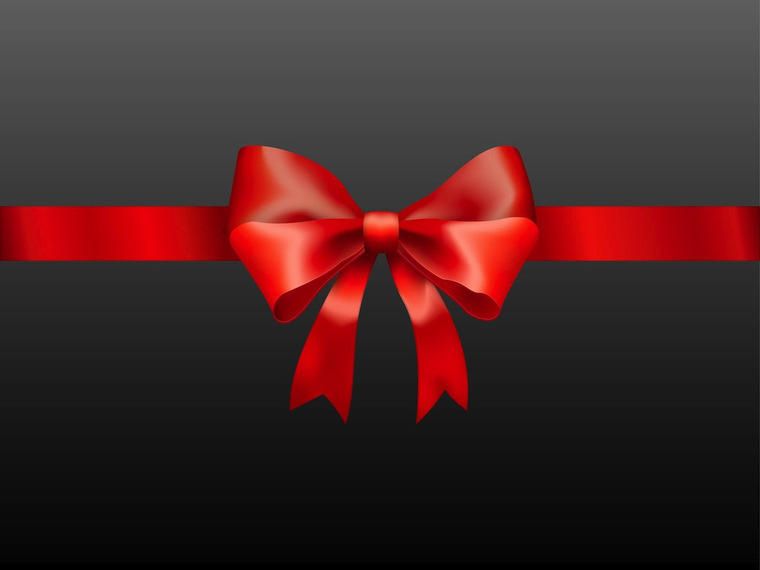 Glossy Photorealistic Present Ribbon Glossy Photorealistic Present Ribbon
