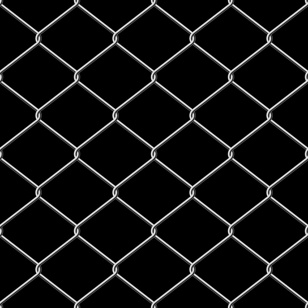 Metallic Wire Linked Fence Background