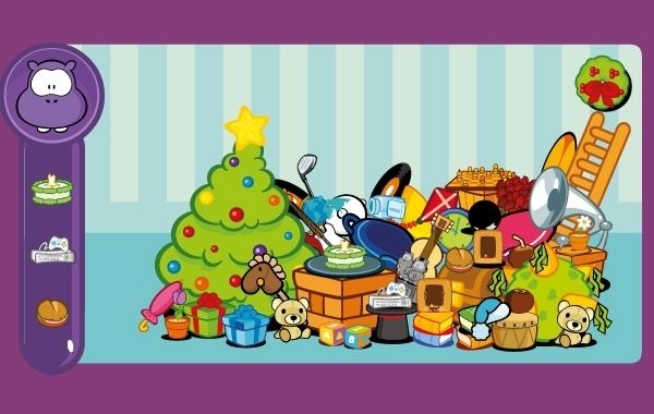 11 tema navideño encantador personaje de dibujos animados de Cowco material de vectores