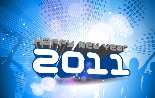 Frohes Neues Jahr 2011 Vorlage 2