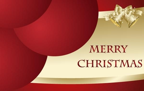 Free Merry Christmas Vector Card - Vector download