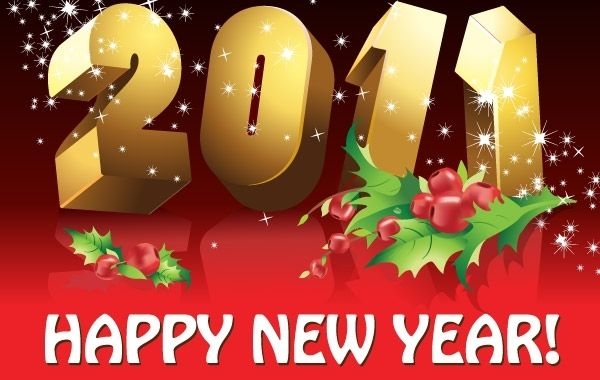 2011 feliz año nuevo vector