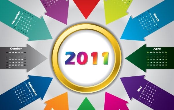 Kalender 2011 Vektor