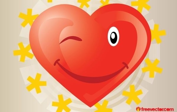 Dibujos animados de vector de corazón