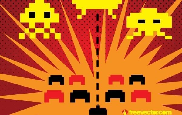 Space Invaders Vector Space Invaders Vector